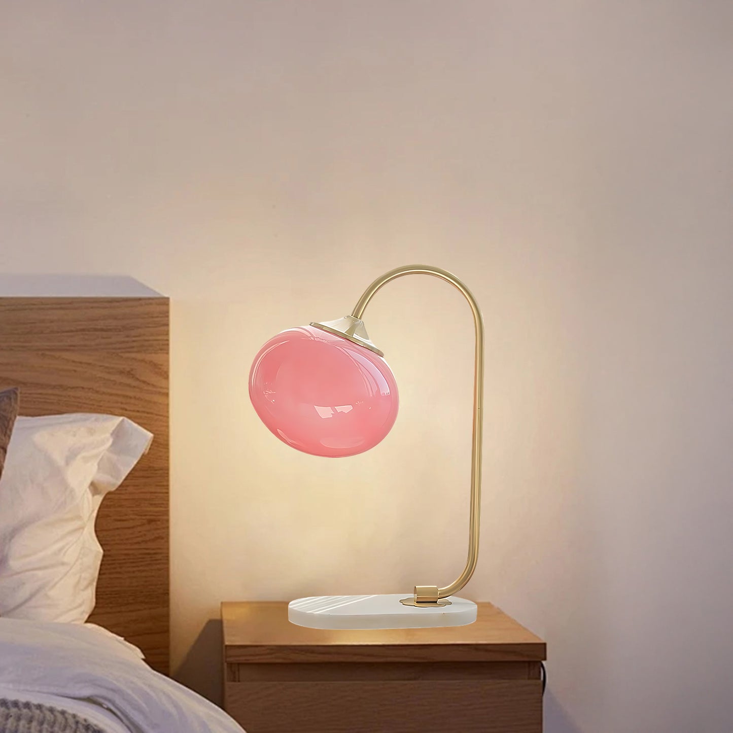 Marshmallow Modern Crystal Table Lamp