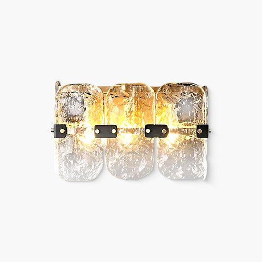 Massive Vintage Crystal Wall Sconces