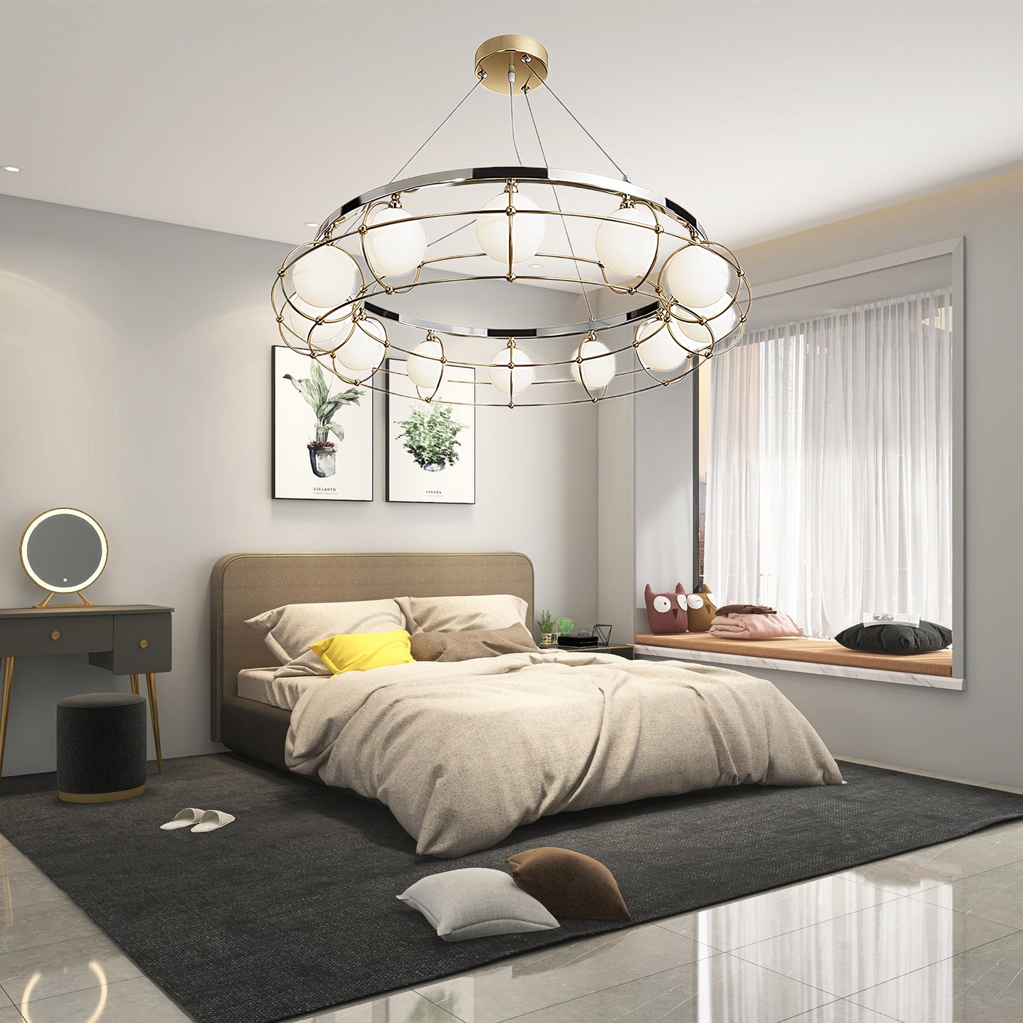 Maytoni Round Modern Crystal Chandelier