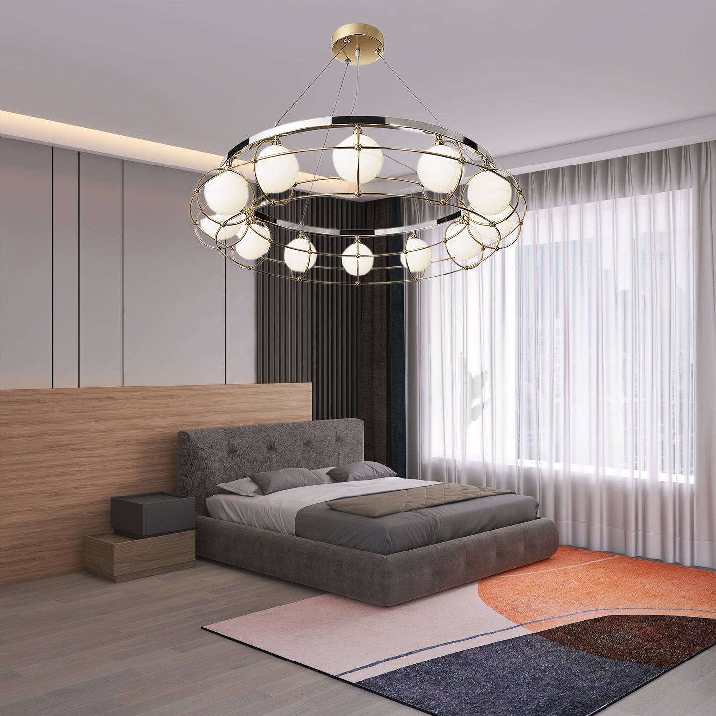 Maytoni Round Modern Crystal Chandelier