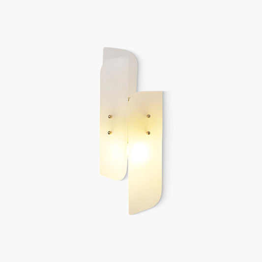 Megalith Alabaster Art Deco Brass Wall Light