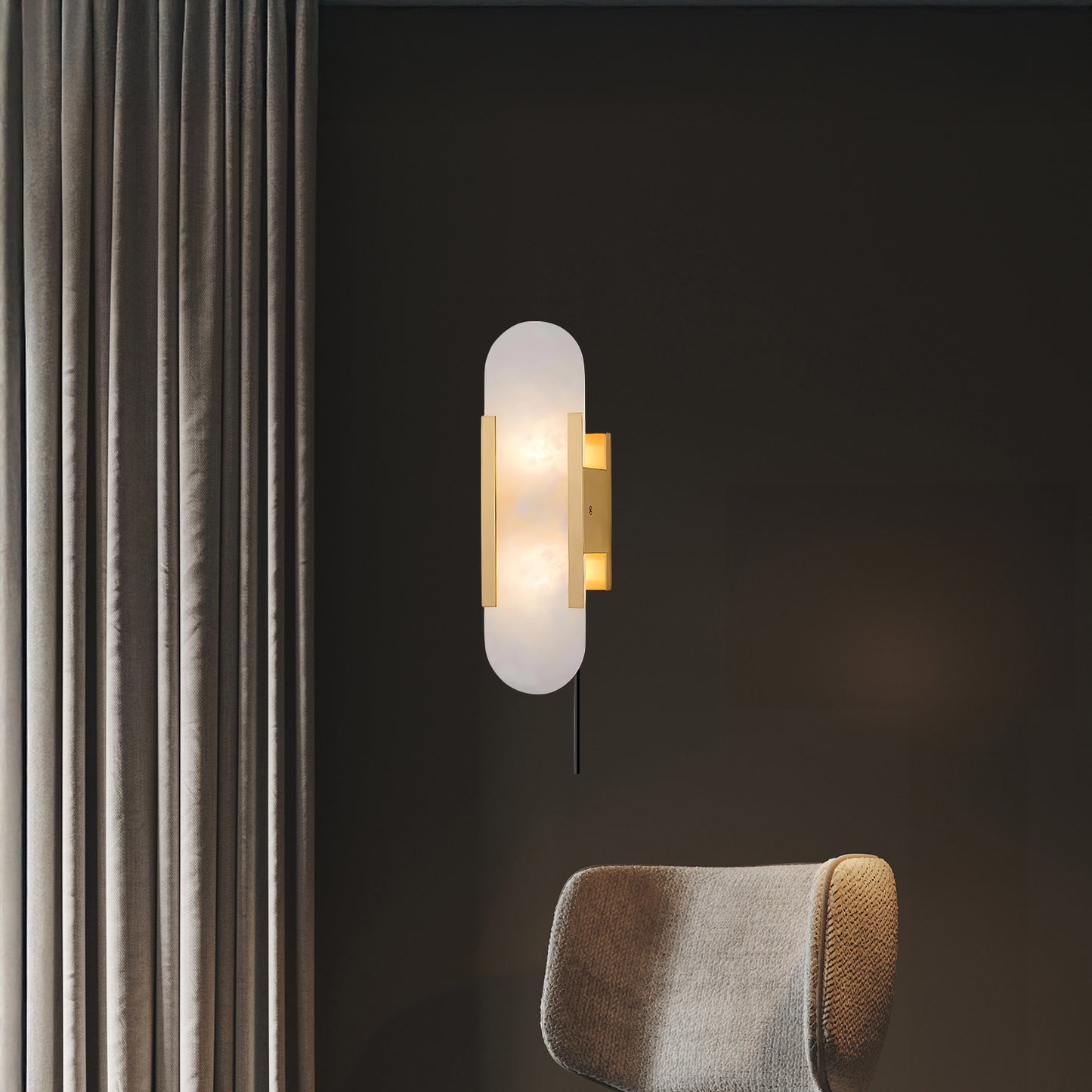 Melange Elongated Plug-in Sconce