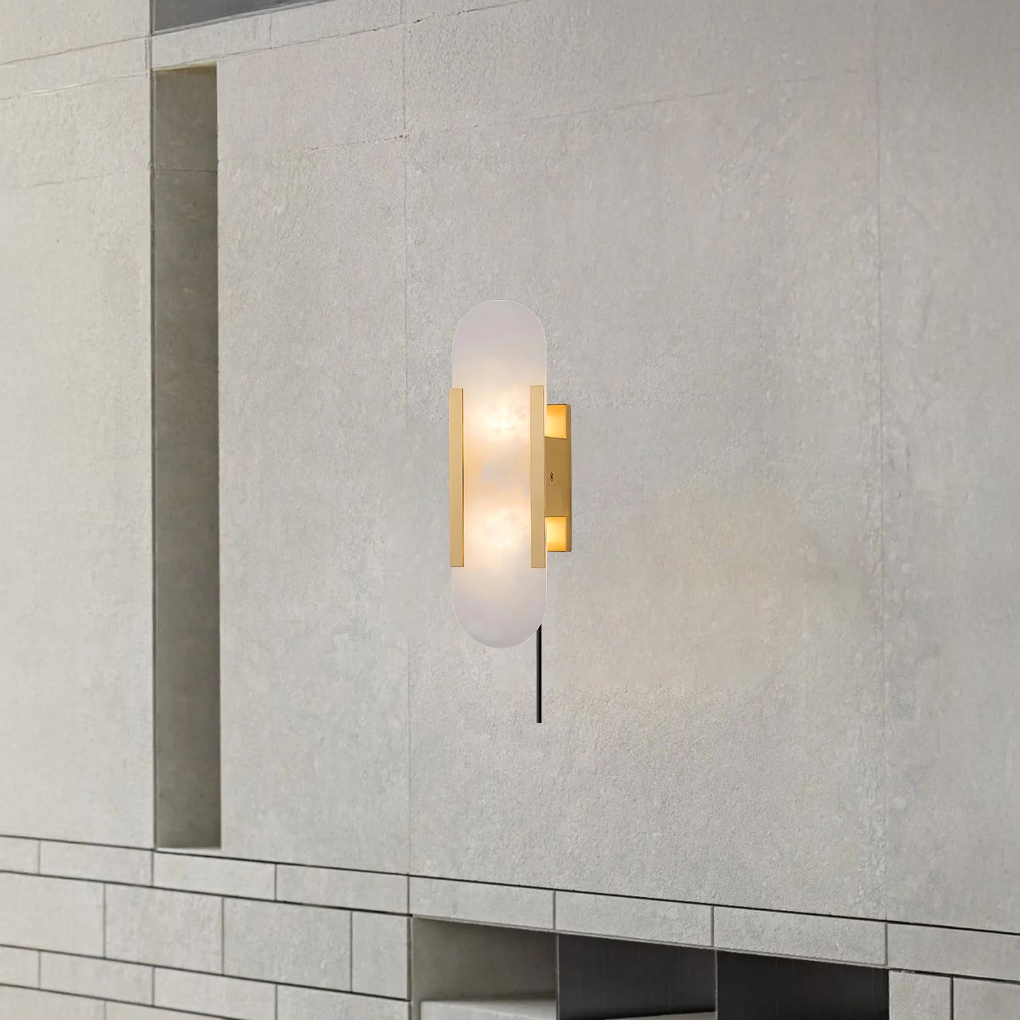 Melange Elongated Plug-in Sconce