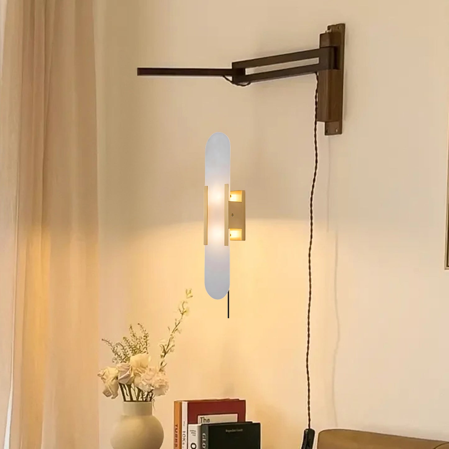 Melange Elongated Plug-in Sconce