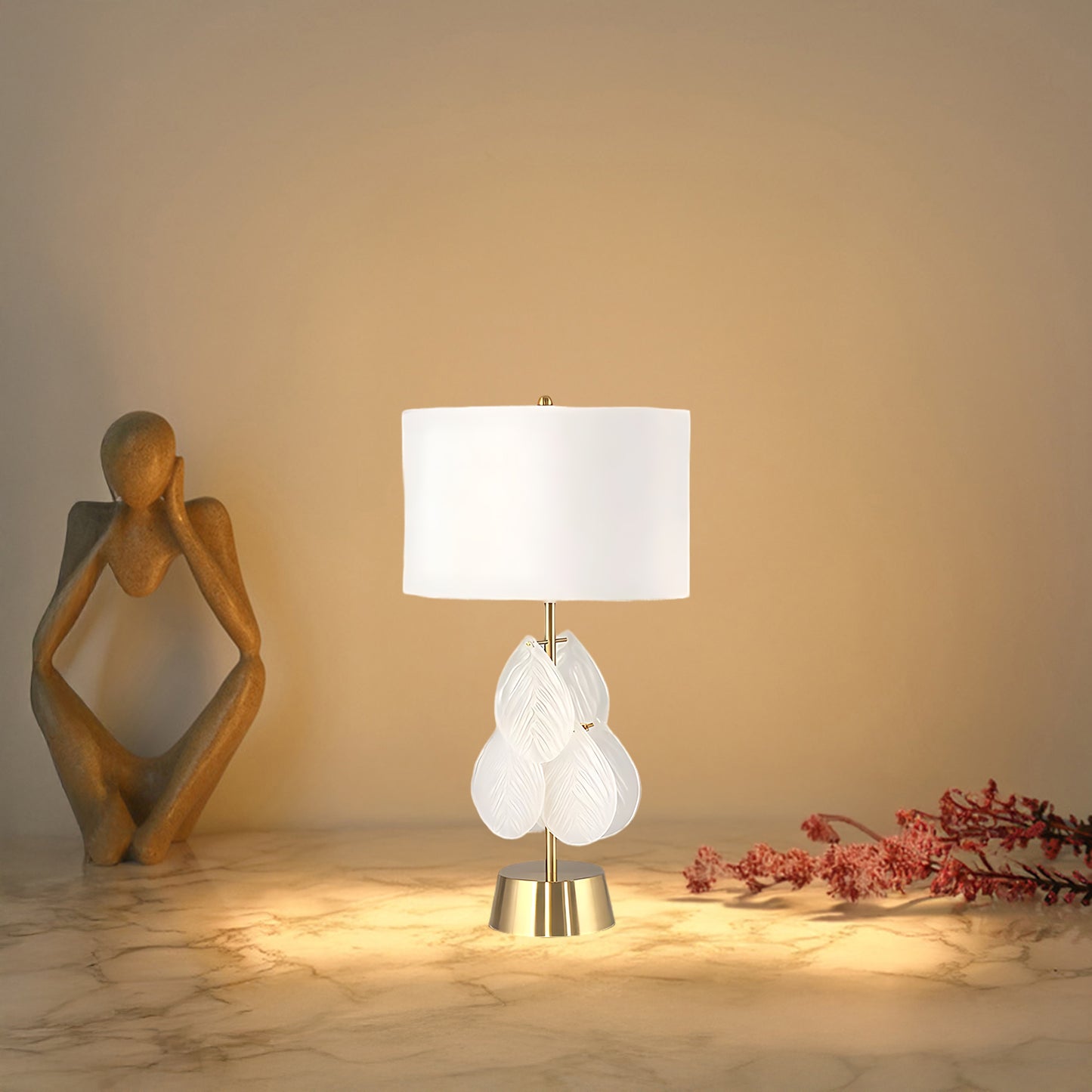 Melania Modern Crystal Table Lamp