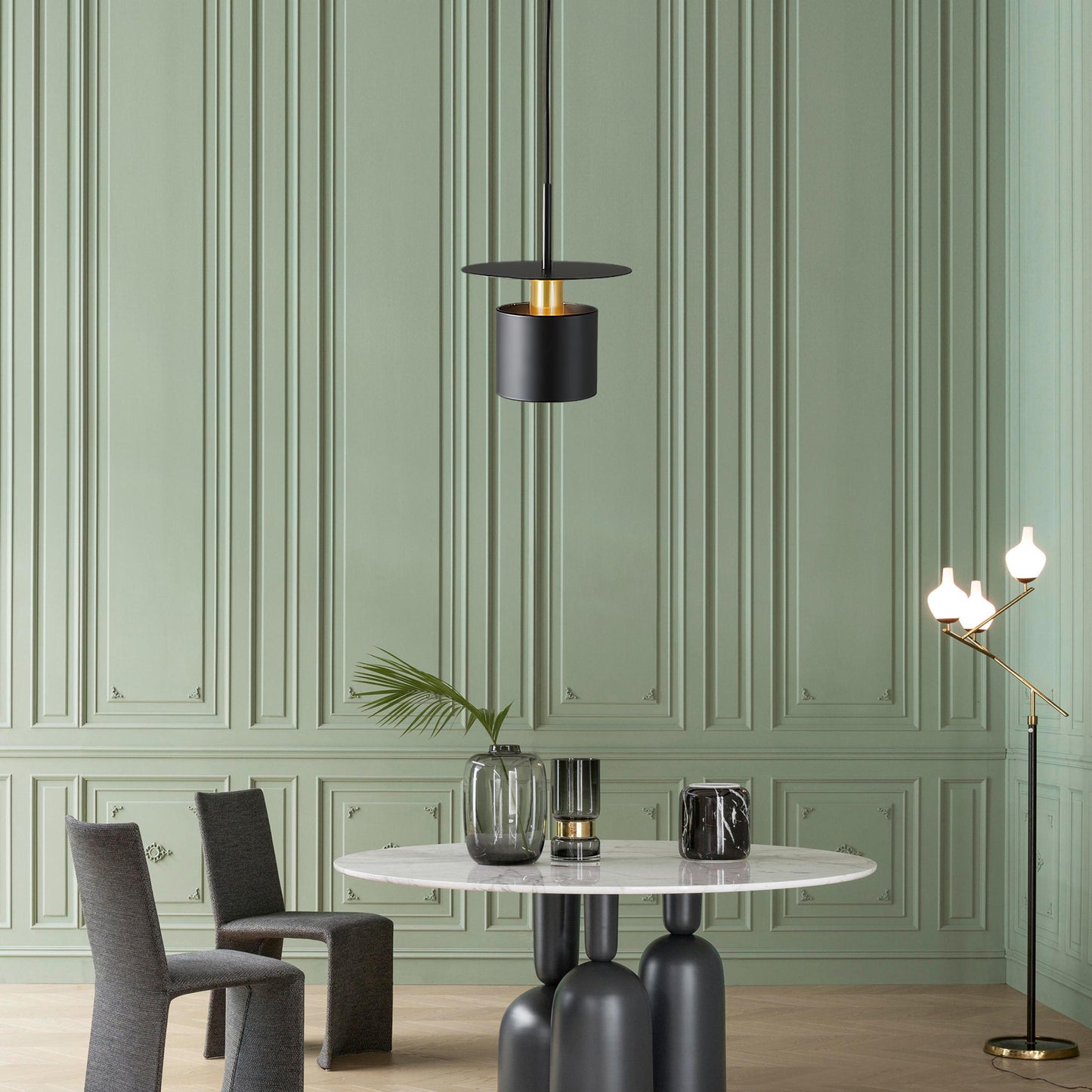 Mercer Halo Eclectic Metal Pendant Lamp