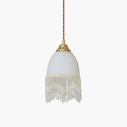 Mesh Tassel Luxury Crystal Pendant Light