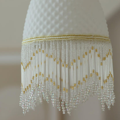 Mesh Tassel Luxury Crystal Pendant Light