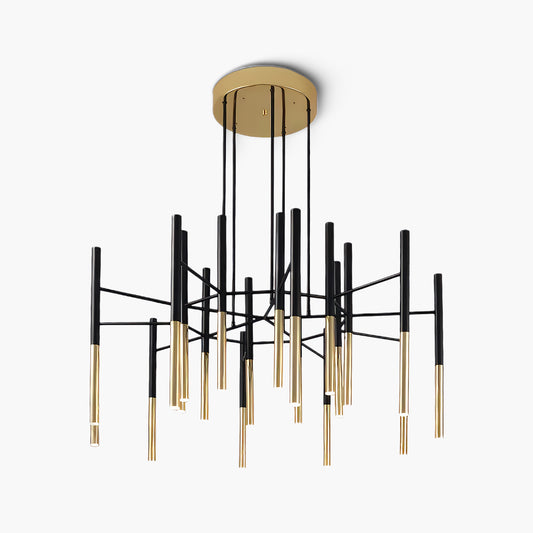 Tubular Modern Metal Chandelier