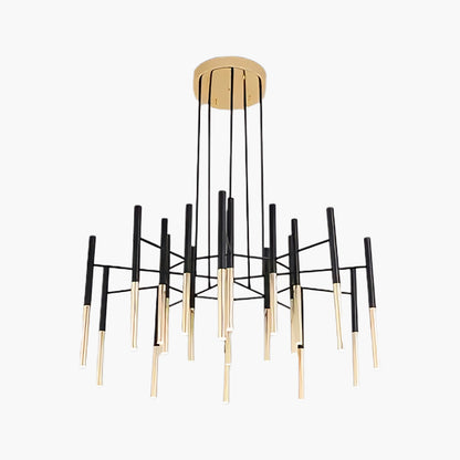 Tubular Modern Metal Chandelier