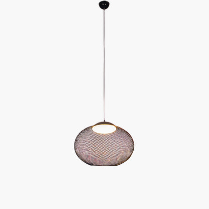 Metallic Meshwork Eclectic Crystal Pendant Lamp