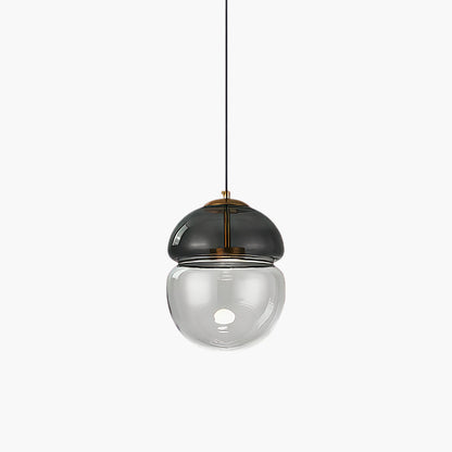 Metro Dome Mid-century Crystal Pendant Light