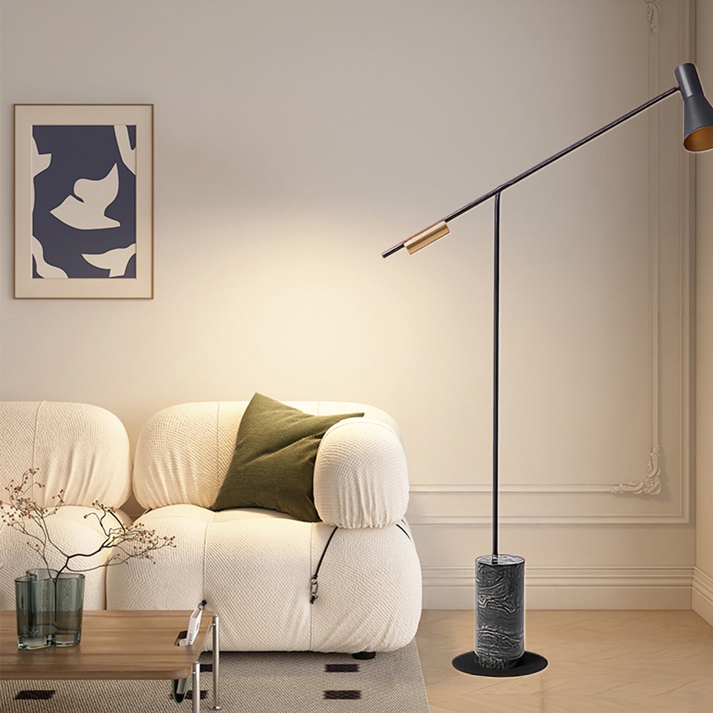 Metro Scandinavian Metal Floor Lamp