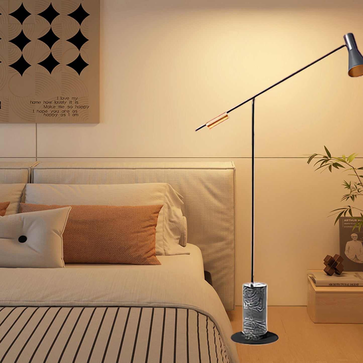 Metro Scandinavian Metal Floor Lamp