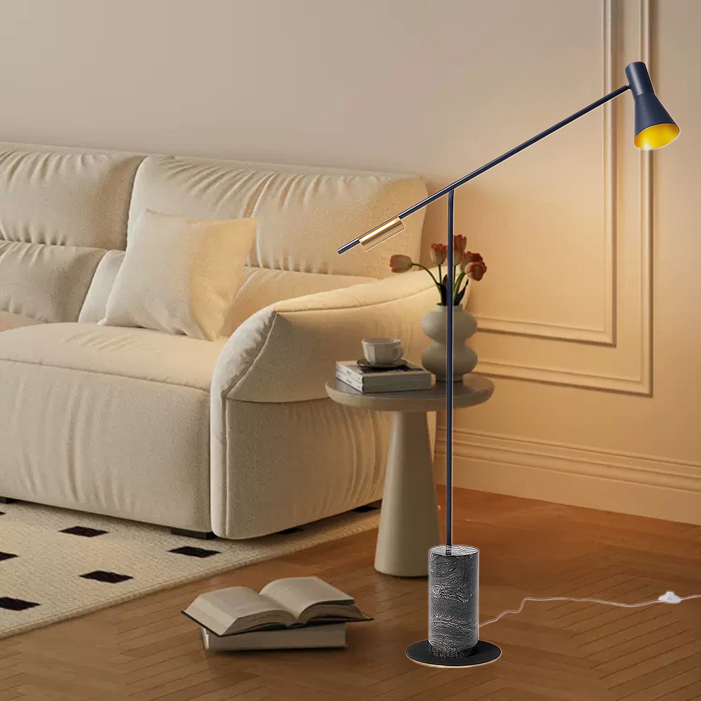 Metro Scandinavian Metal Floor Lamp