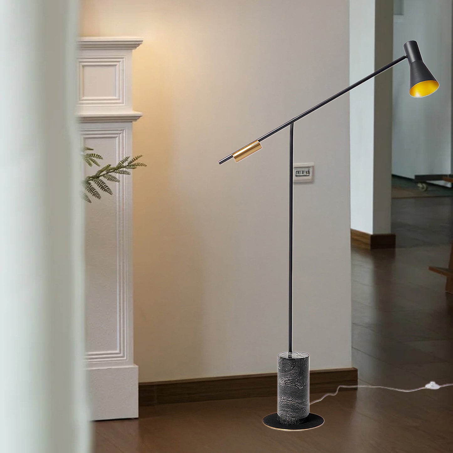 Metro Scandinavian Metal Floor Lamp