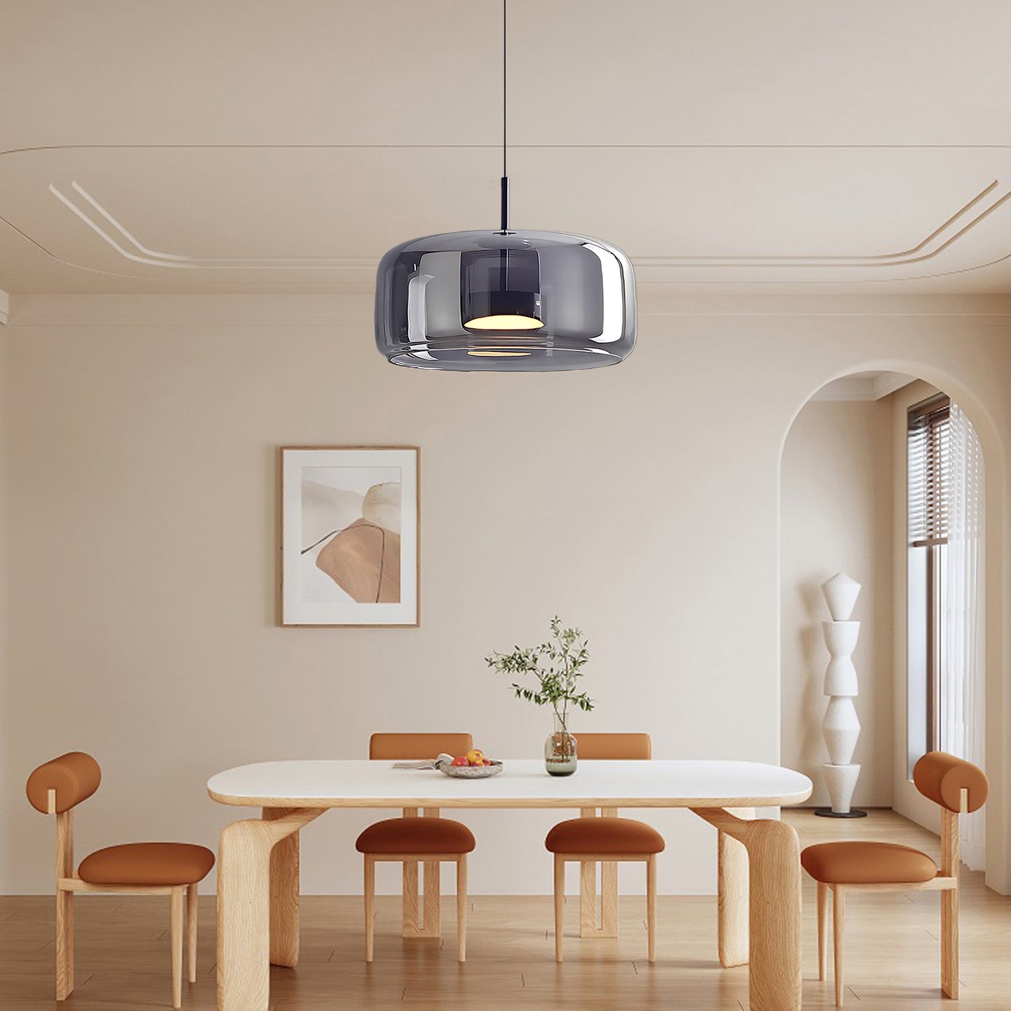 Metro Sphere Modern Crystal Pendant Lamp