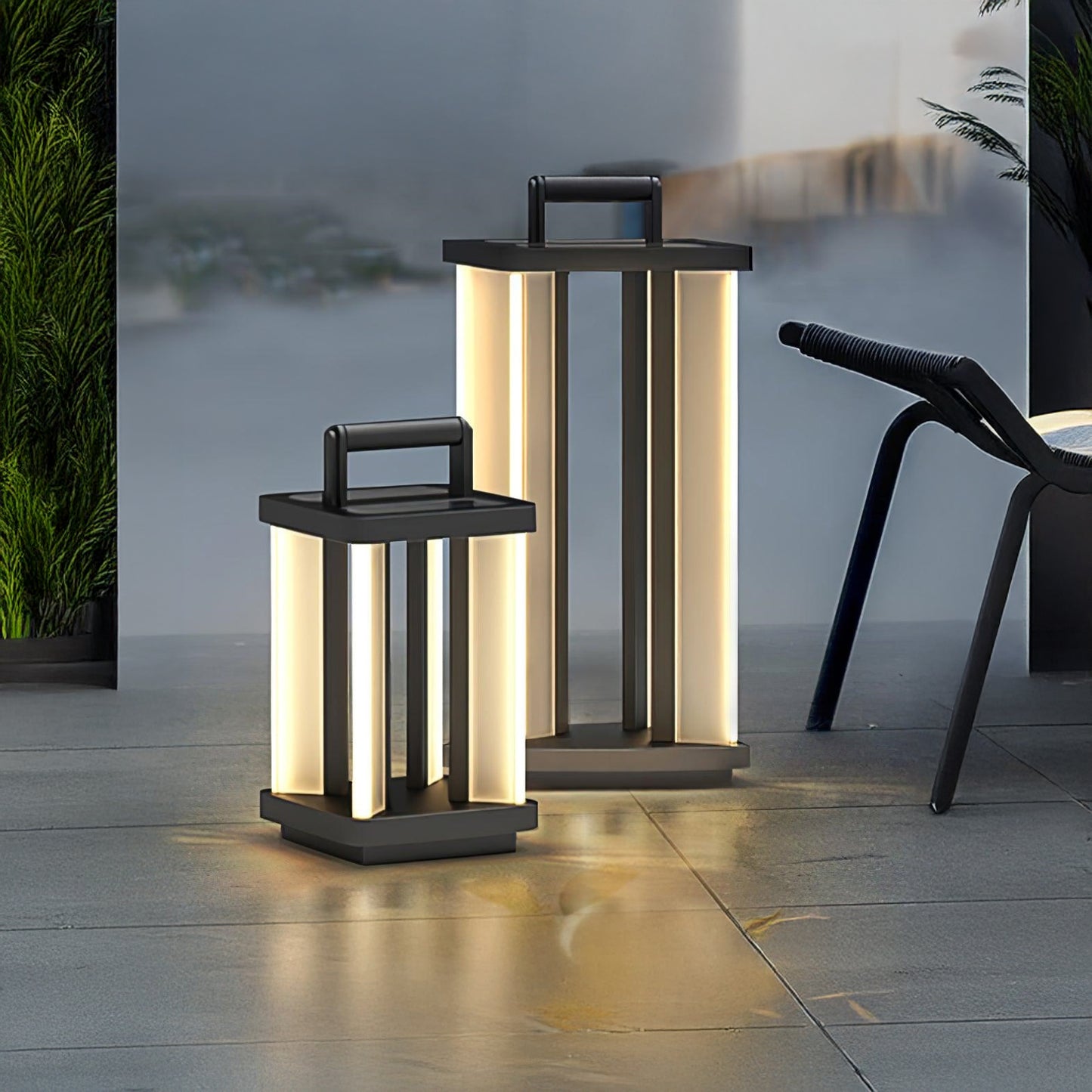 Metroluxe Minimalist Metal Outdoor Light