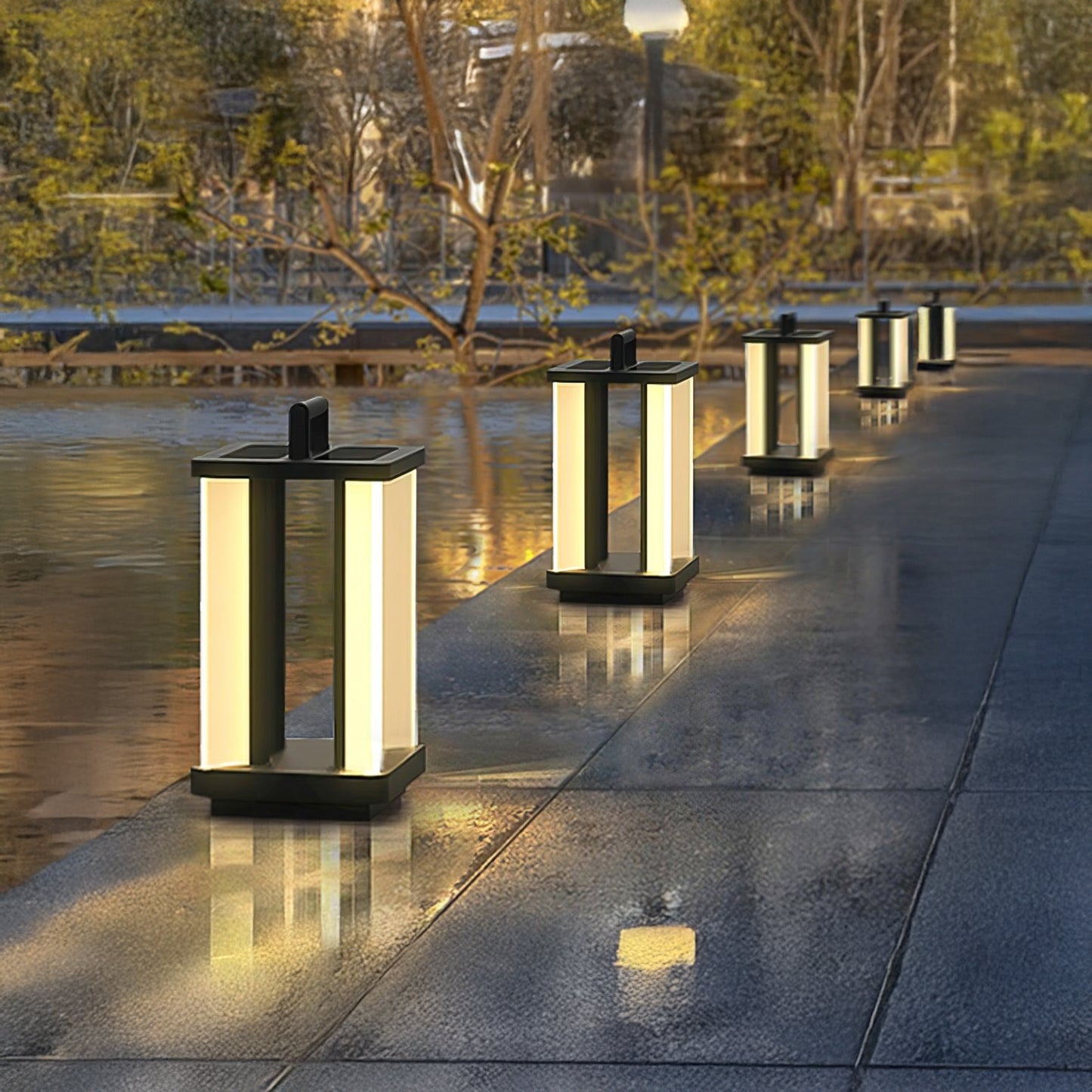 Metroluxe Minimalist Metal Outdoor Light