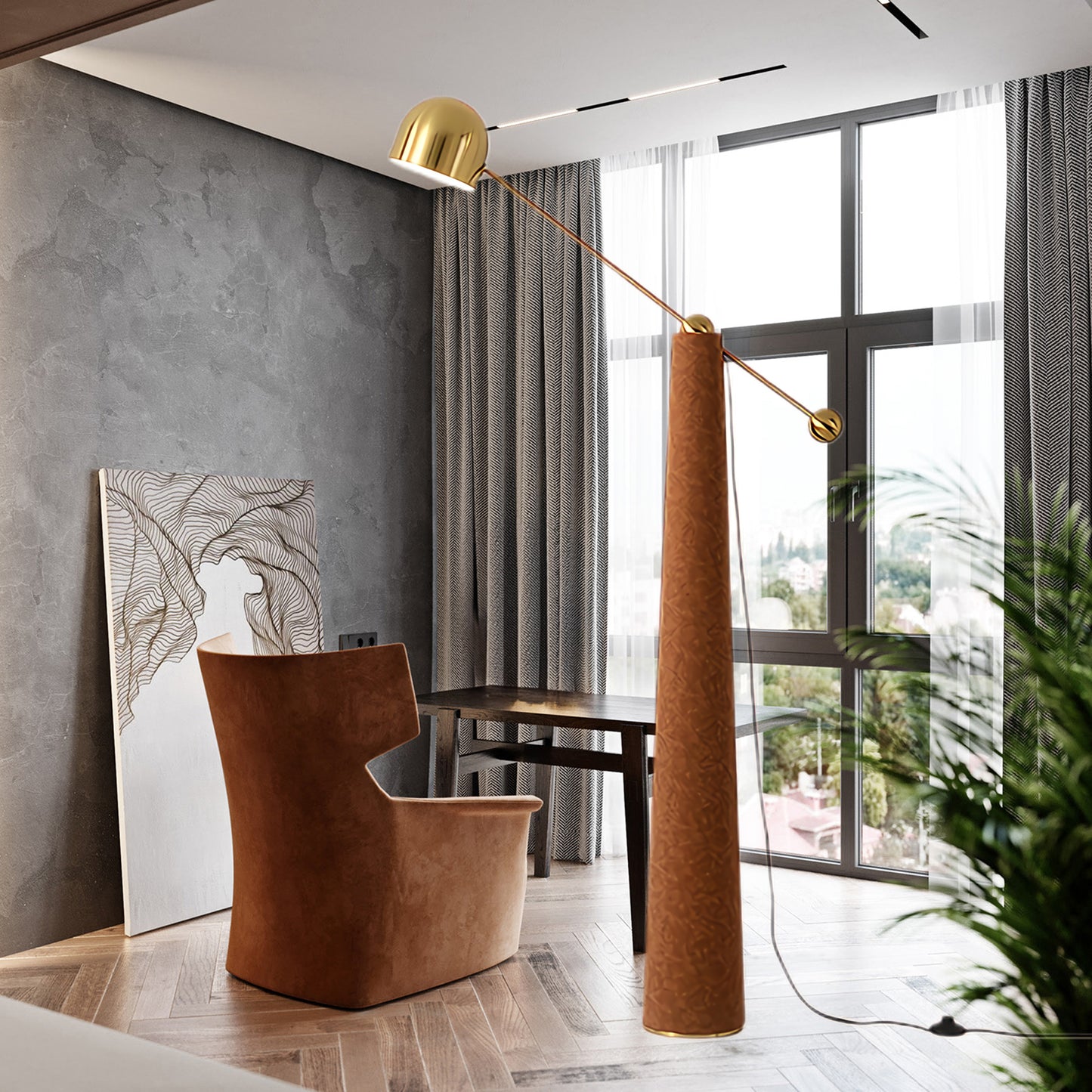 Metronome Eclectic Metal Floor Lamp