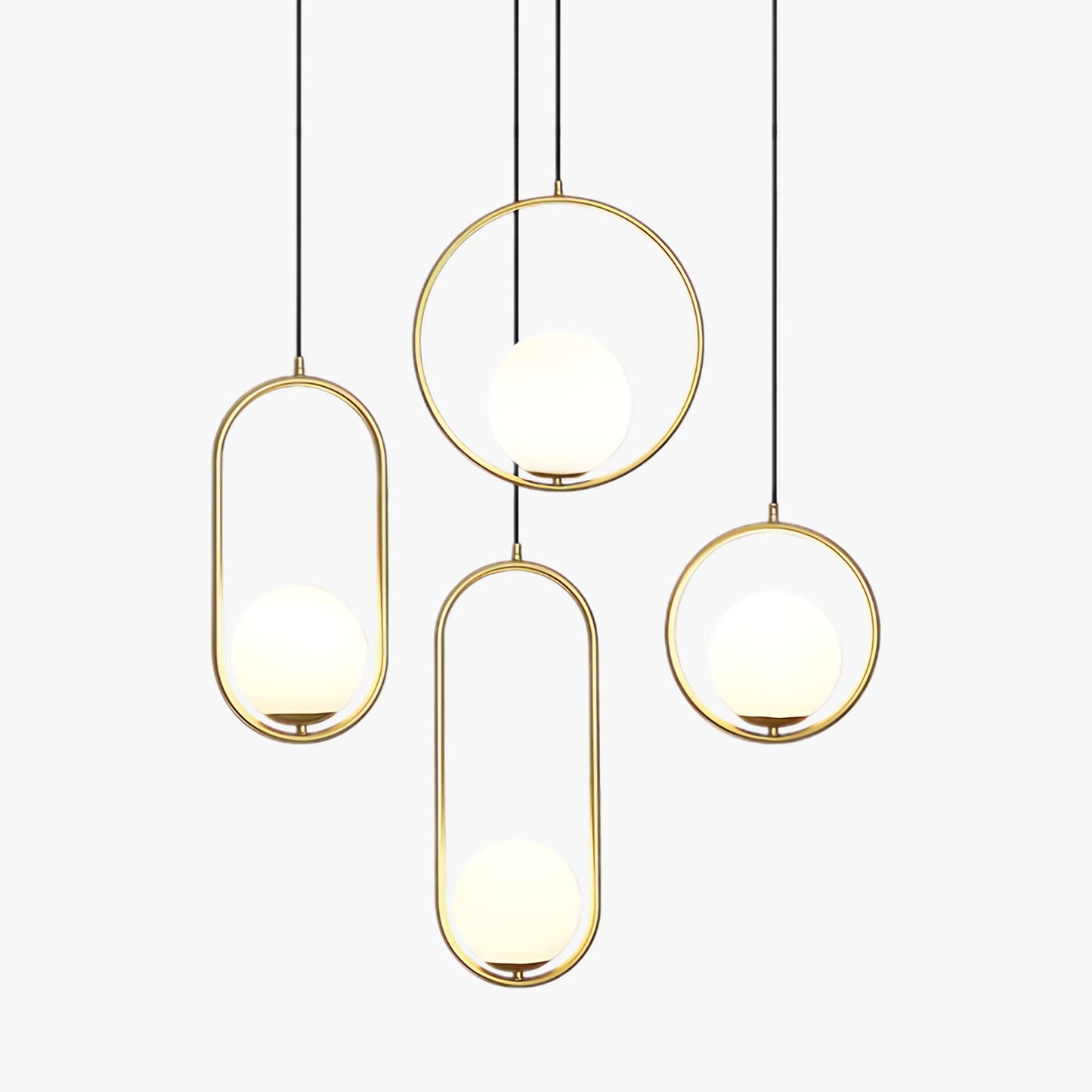 Mila Brass Classic Crystal Pendant Swag Light