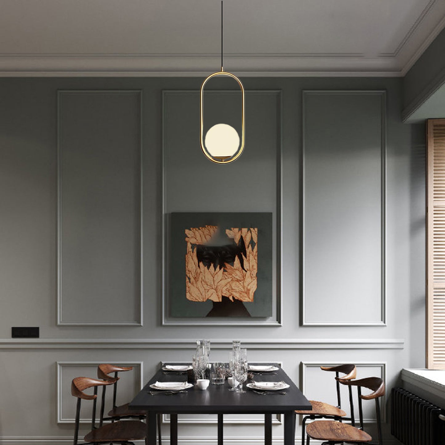 Mila Contemporary Crystal Pendant Lamp