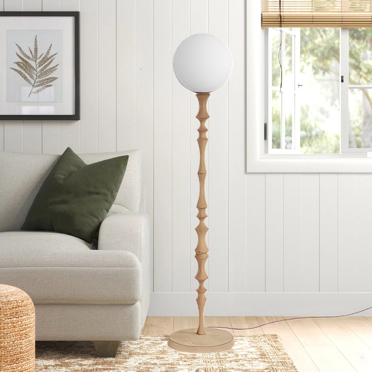 Milo Rustic Crystal Floor Lamp