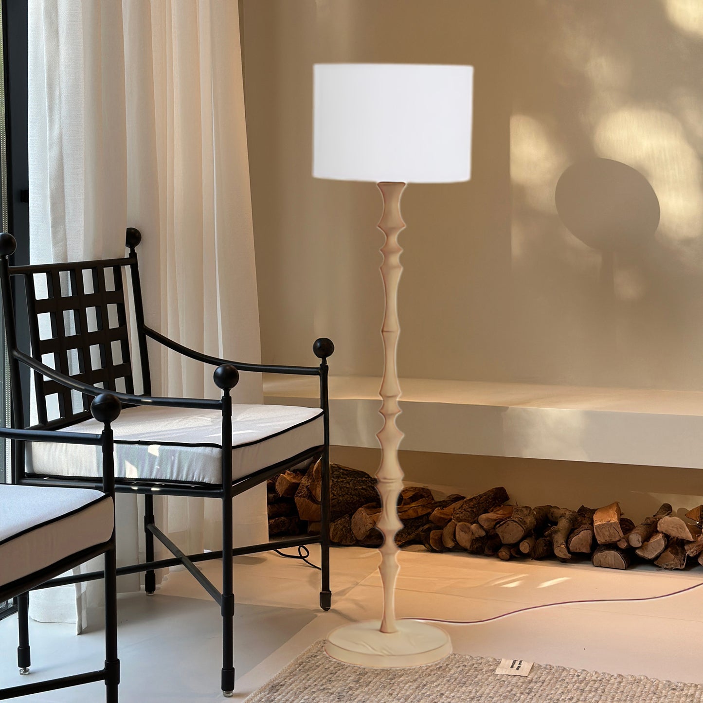 Milo Rustic Crystal Floor Lamp