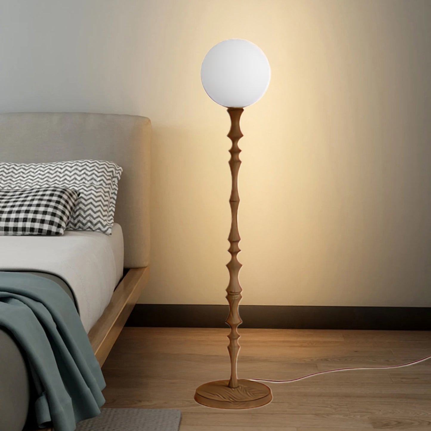 Milo Rustic Crystal Floor Lamp