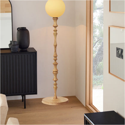 Milo Rustic Crystal Floor Lamp