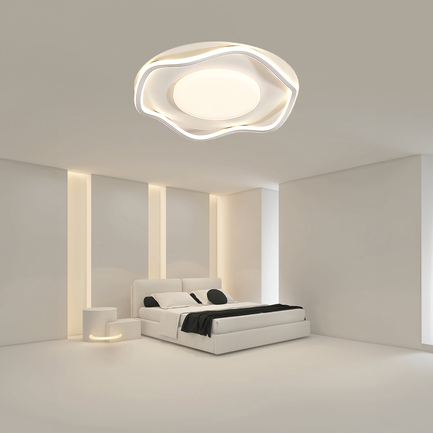 Minimalist Cloud Shape Modern Metal Ceiling Lamp