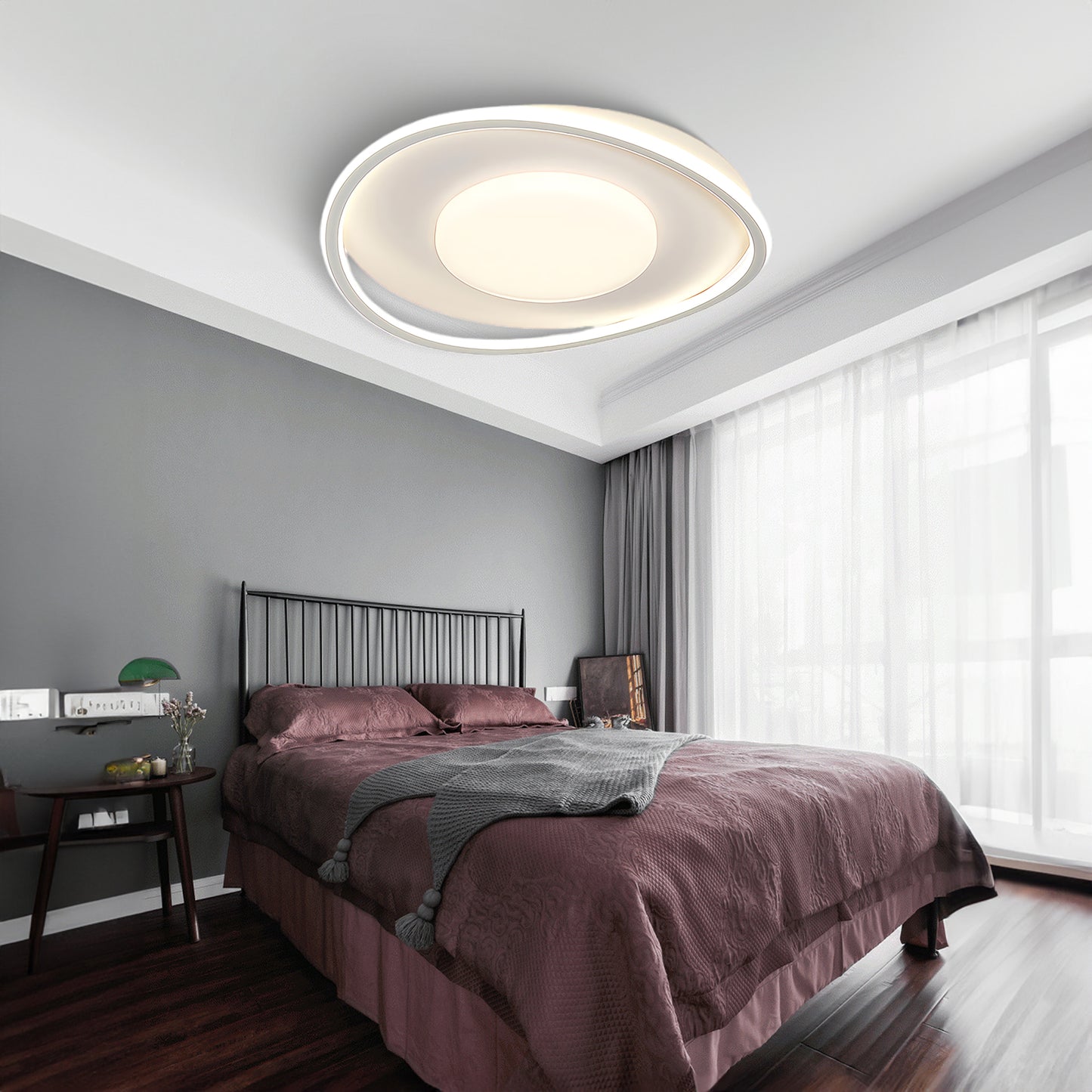 Geometry LED Minimalist Metal Ceiling Light