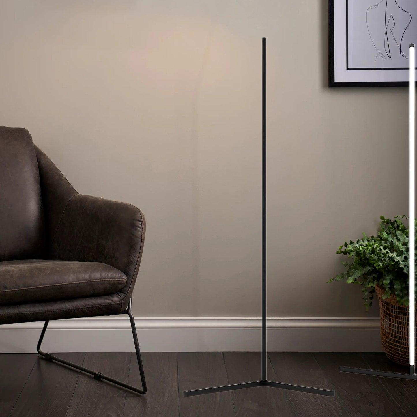 Minimalist Aluminum LED Floor Lamp