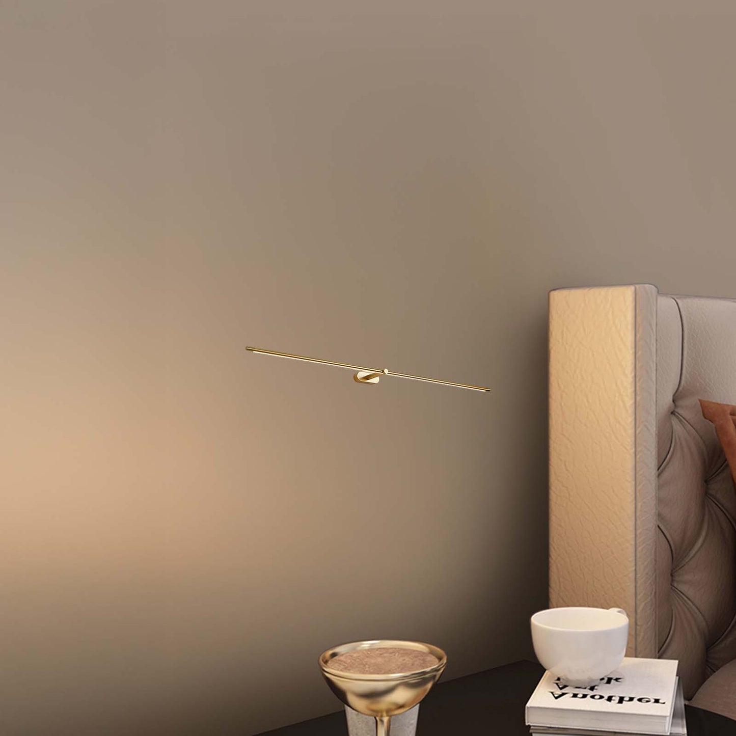 Minimalist Linear Modern Metal Wall Lamp