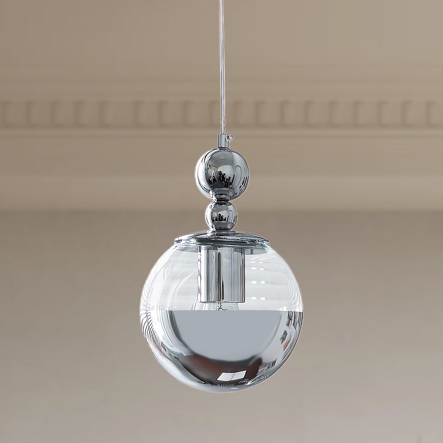 Mirrorball Contemporary Crystal Pendant Light