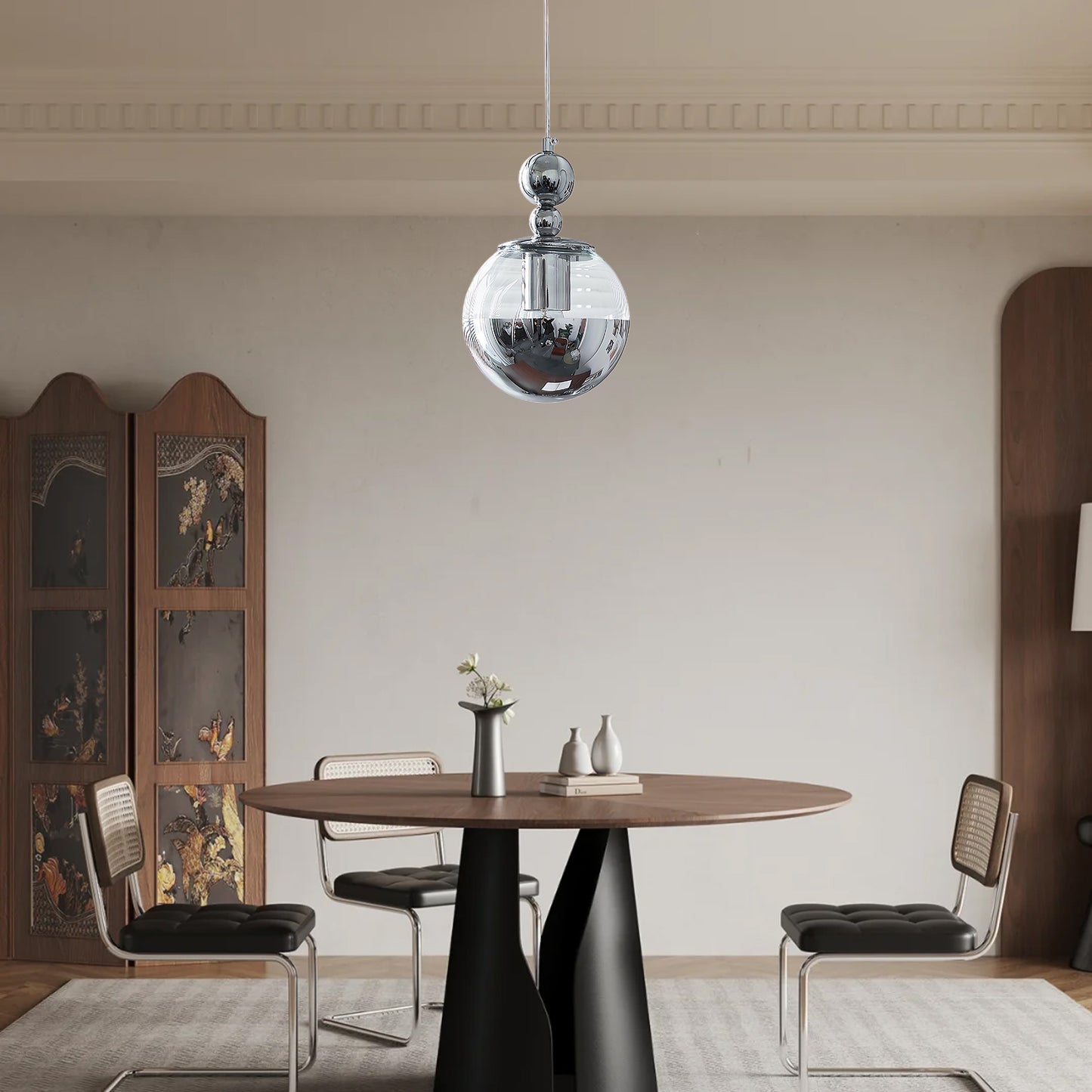 Mirrorball Contemporary Crystal Pendant Light