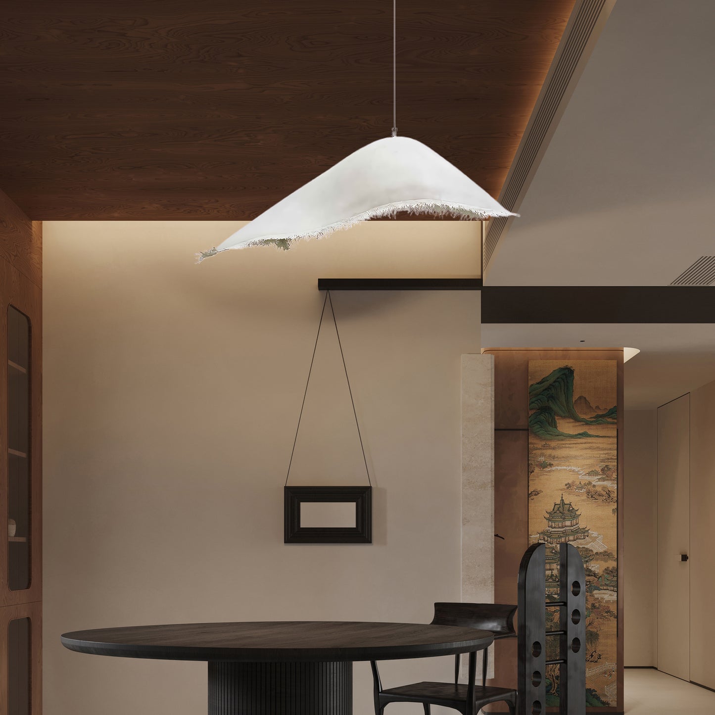 Moby Dick Minimalist Crystal Pendant Light