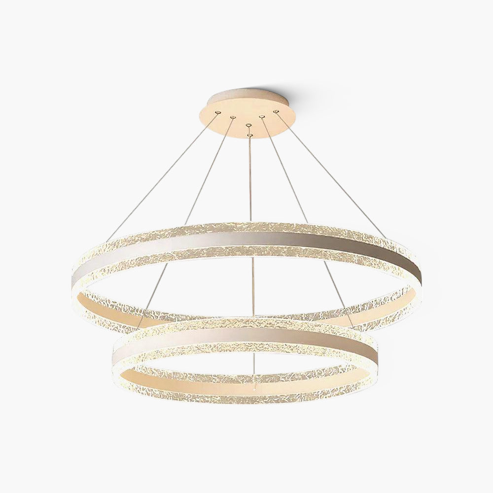 Circle LED Modern Aluminum Chandelier