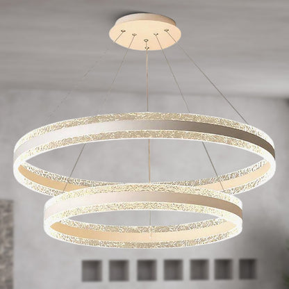 Circle LED Modern Aluminum Chandelier