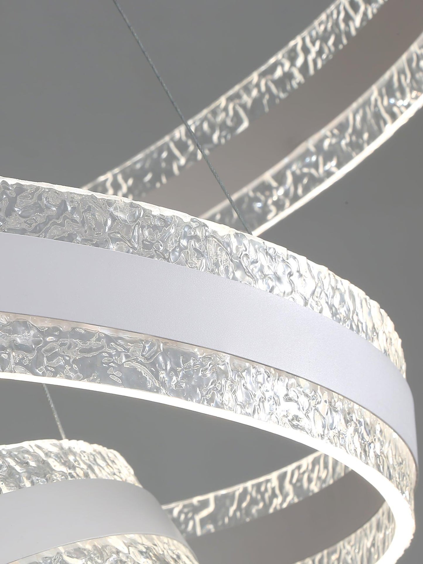 Circle LED Modern Aluminum Chandelier