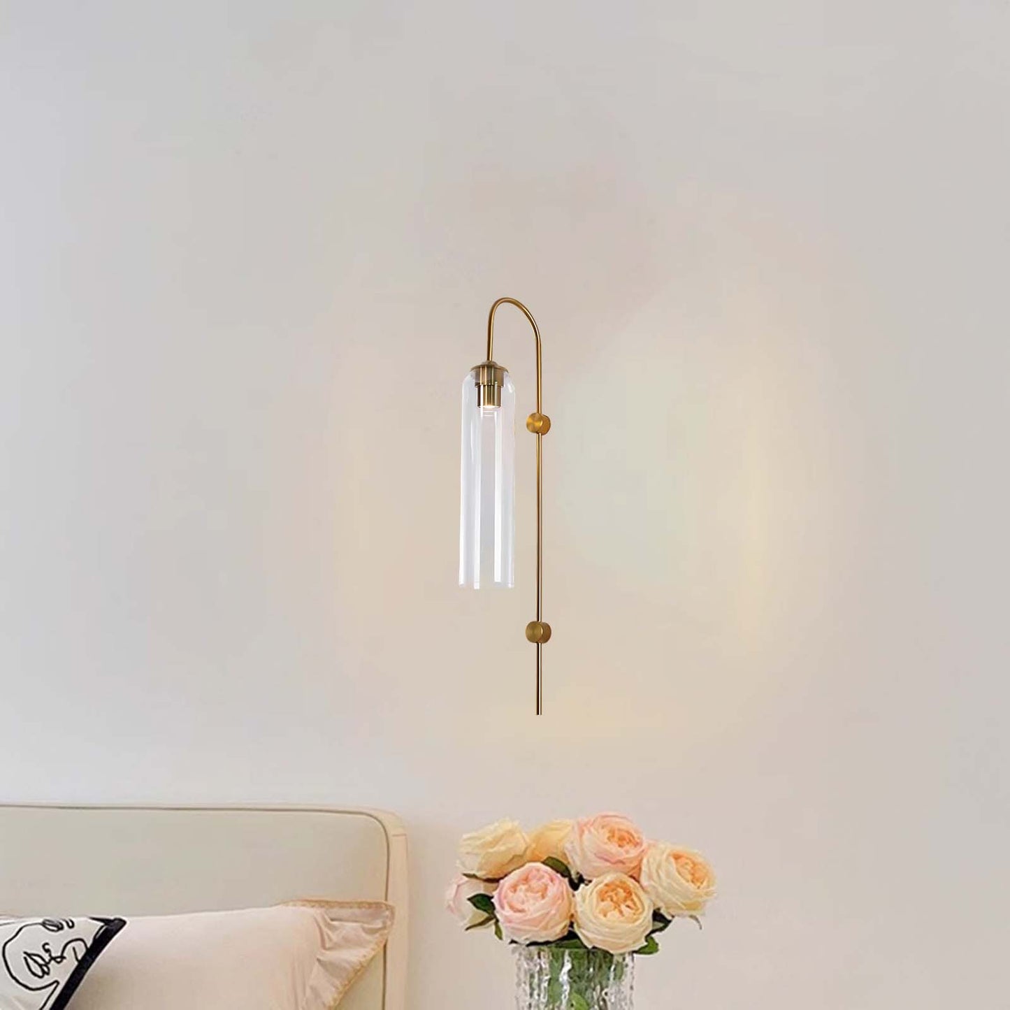 Modern Eclectic Crystal Wall Lamp