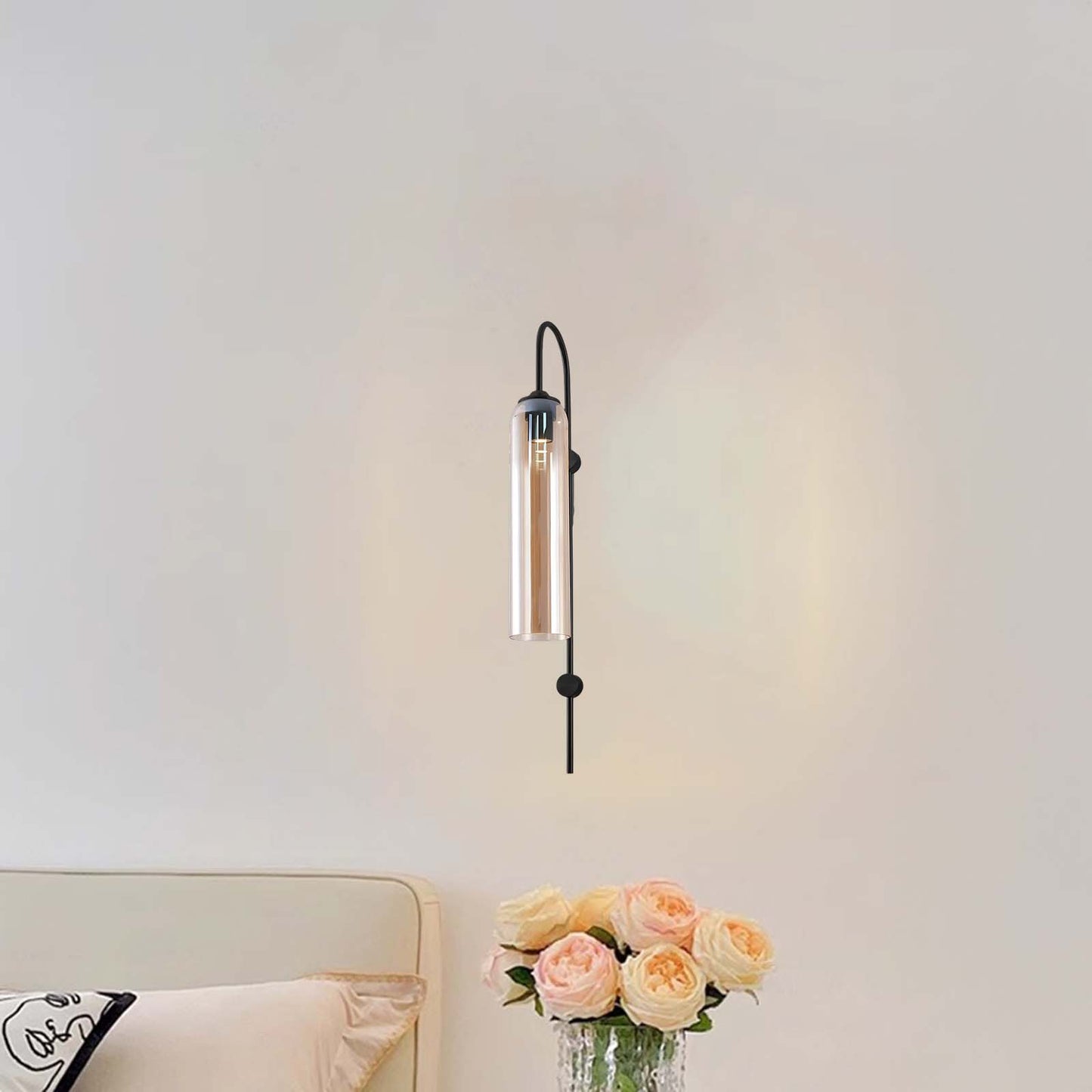 Modern Eclectic Crystal Wall Lamp