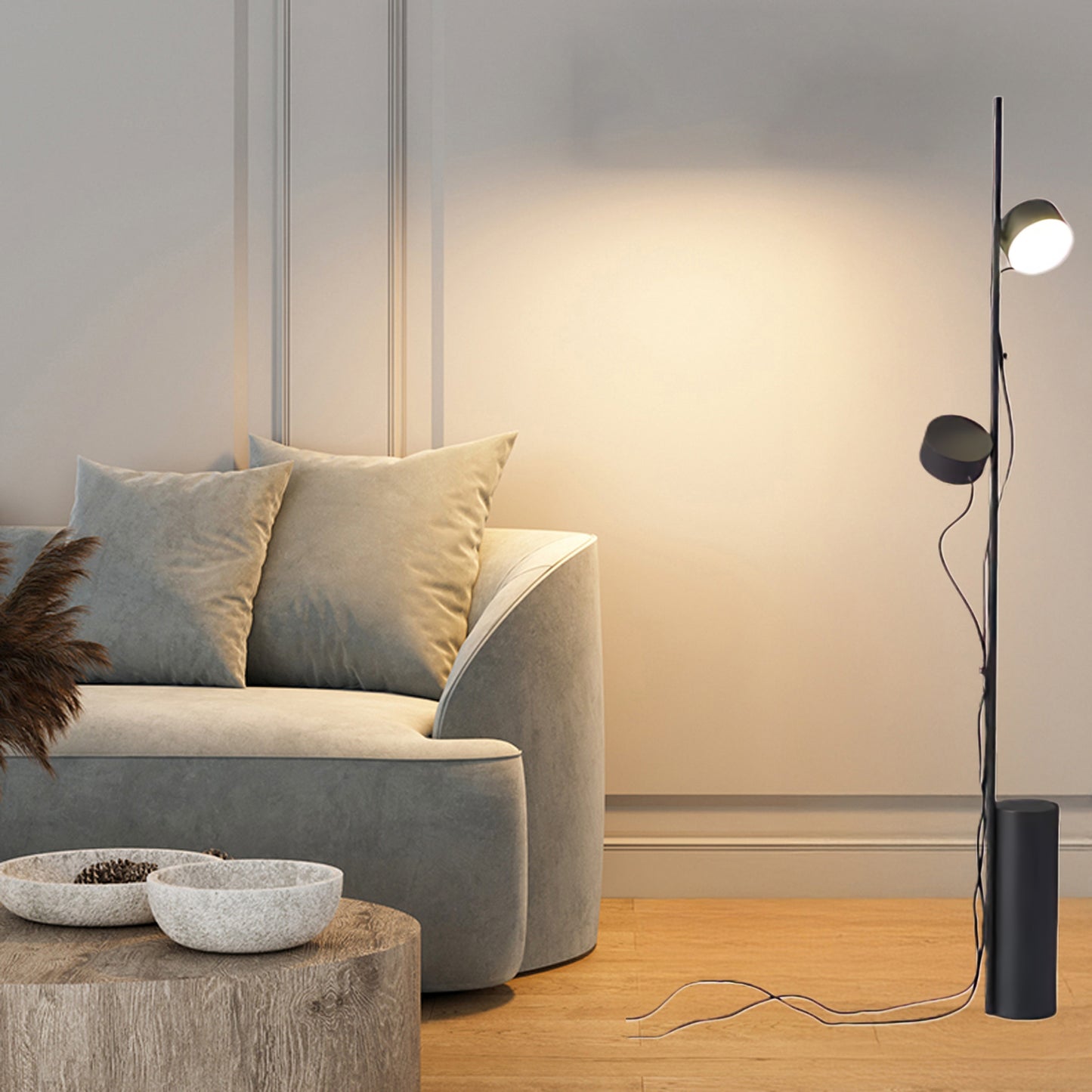 Modern LED Art Eclectic Metal Floor Lamp