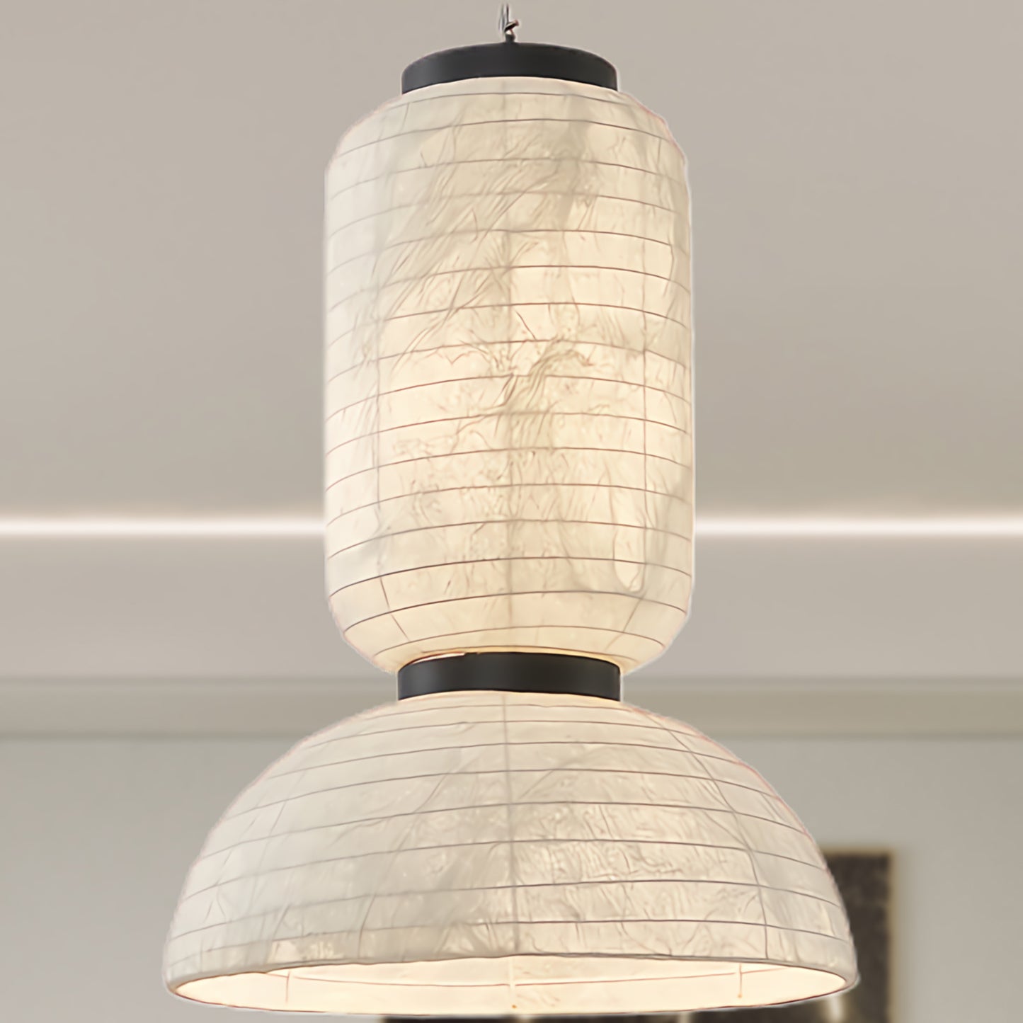 Modern Silk Contemporary Metal Pendant Light