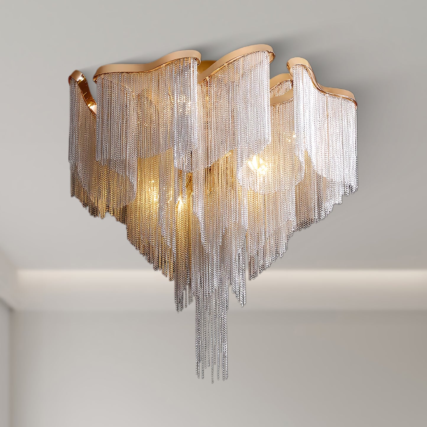 Modern Tassel Luxury Metal Ceiling Lamp