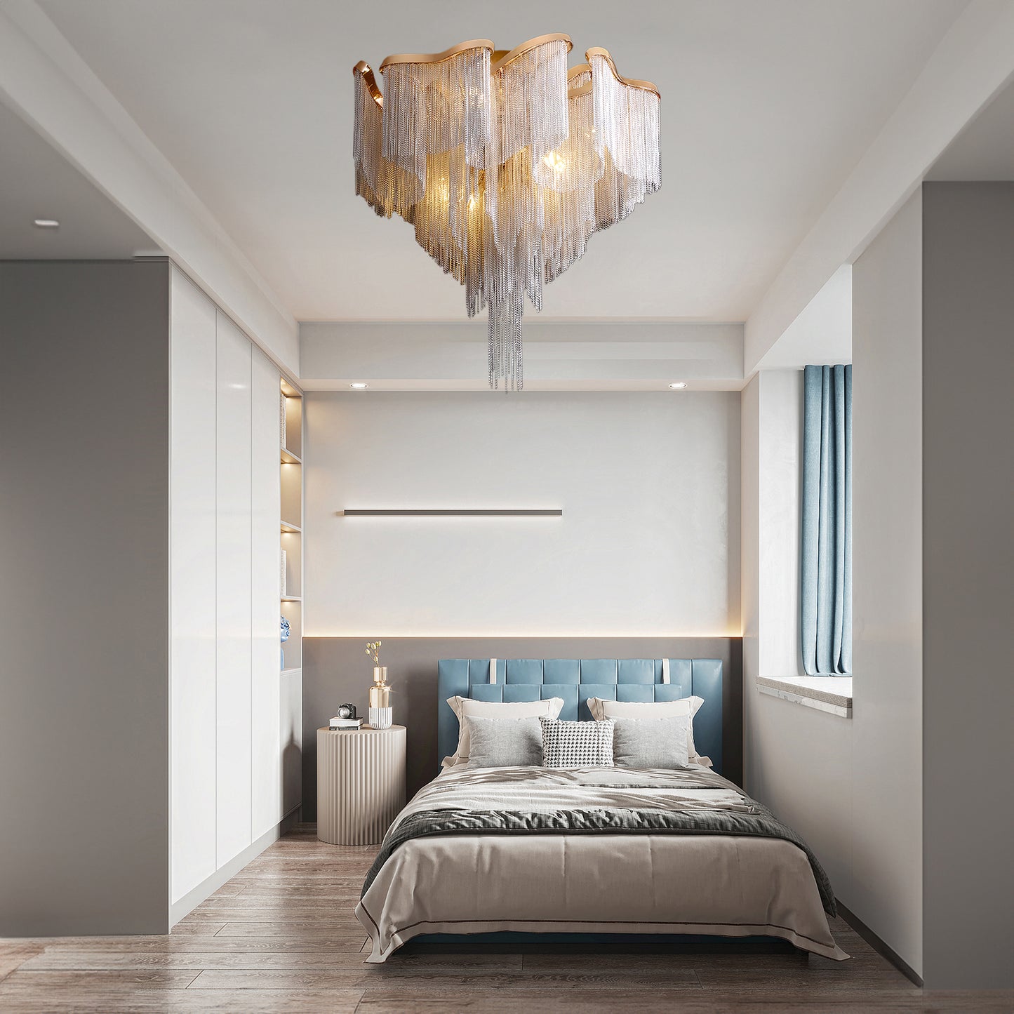 Modern Tassel Luxury Metal Ceiling Lamp