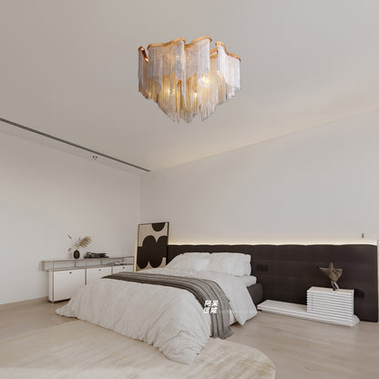 Modern Tassel Luxury Metal Ceiling Lamp