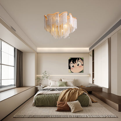 Modern Tassel Luxury Metal Ceiling Lamp