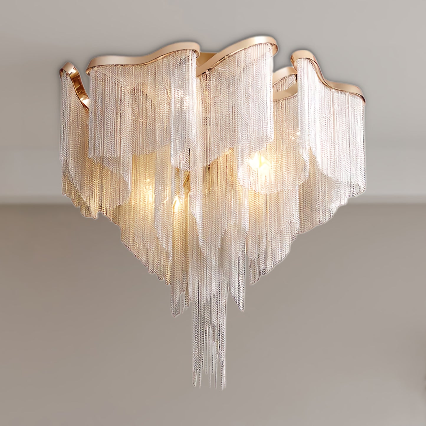 Modern Tassel Luxury Metal Ceiling Lamp