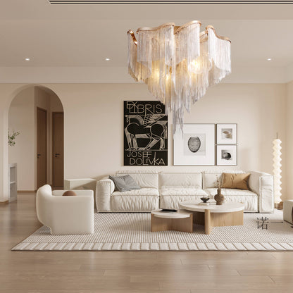 Modern Tassel Luxury Metal Ceiling Lamp